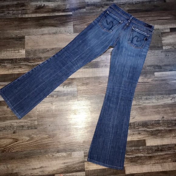 Y2K Fit&Flare Type Citizens of Humanity Light Blue Low-Rise Jeans - Picture 6 of 12